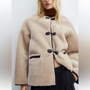 MANGO faux Sherpa jacket